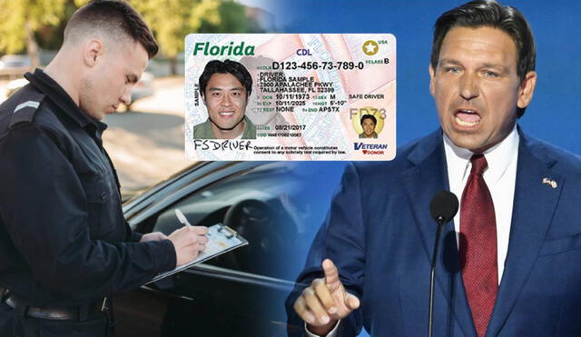 La Ley HB 1589, firmada por Ron DeSantis, incrementa las sanciones para quienes conduzcan sin licencia válida en Florida. Foto: composición LR/AFP/FLHSMV/Computer Hoy La Ley HB 1589, firmada por Ron DeSantis, incrementa las sanciones para quienes conduzcan sin licencia válida en Florida. Foto: composición LR/AFP/FLHSMV/Computer Hoy