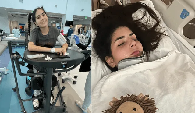 Según la hermana de la adolescente, ella no podía toser, estornudar ni reír porque sus músculos estaban afectados.Foto: composición LR/GoFoundMe. Según la hermana de la adolescente, ella no podía toser, estornudar ni reír porque sus músculos estaban afectados.Foto: composición LR/GoFoundMe.