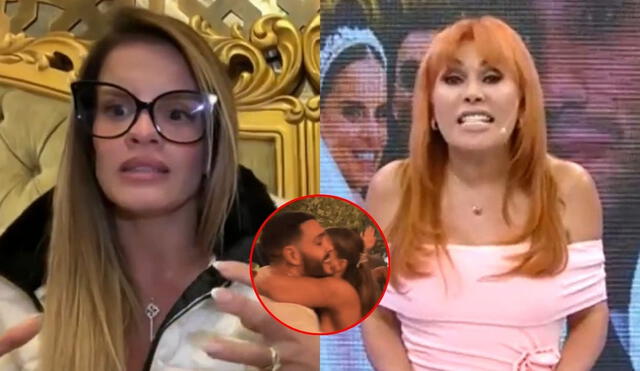 Magaly Medina arremetió contra Alejandra Baigorria por justificarse tras video con Irivarren. Foto: Composición LR/ATV/AméricaTV/difusión Magaly Medina arremetió contra Alejandra Baigorria por justificarse tras video con Irivarren. Foto: Composición LR/ATV/AméricaTV/difusión