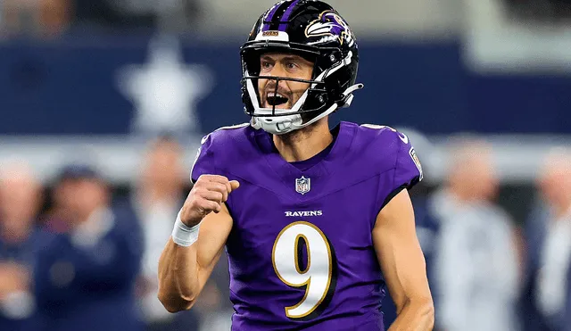 Justin Tucker ganó un Super Bowl y fue seleccionado ocho veces al All-Pro Team. Foto: AFP Justin Tucker ganó un Super Bowl y fue seleccionado ocho veces al All-Pro Team. Foto: AFP
