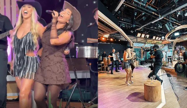 Yahaira Plasencia y Ángela Leiva en 'La peña de Morfi' de Telefe. Foto: Instagram/Yahaira Plasencia Yahaira Plasencia y Ángela Leiva en 'La peña de Morfi' de Telefe. Foto: Instagram/Yahaira Plasencia