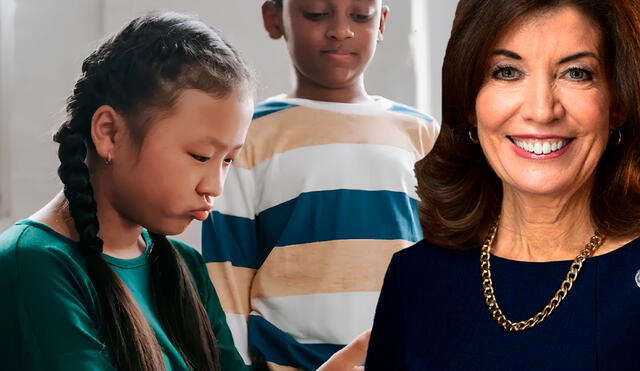 Gobernadora Kathy Hochul presentó el 6 de mayo de 2025 un plan histórico de apoyo económico para familias con hijos menores. Foto: composición LR/Pexels/bcnys.org Gobernadora Kathy Hochul presentó el 6 de mayo de 2025 un plan histórico de apoyo económico para familias con hijos menores. Foto: composición LR/Pexels/bcnys.org