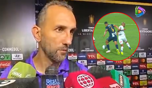 Hernán Barcos cuestionó al árbitro por expulsar a Renzo Garcés en derrota de Alianza Lima. Foto: composición LR/Jax Latin Media Hernán Barcos cuestionó al árbitro por expulsar a Renzo Garcés en derrota de Alianza Lima. Foto: composición LR/Jax Latin Media