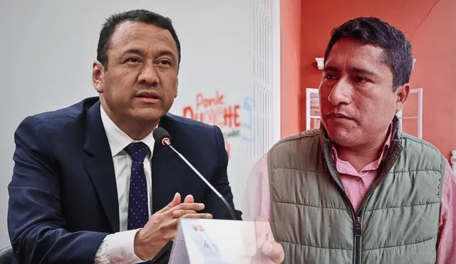 El ministro Ángel Manero explicó que la exclusión del alcalde de Pataz en la conferencia de Dina Boluarte se debió a que “no era el espacio” para autoridades distritales. | Composición LR. El ministro Ángel Manero explicó que la exclusión del alcalde de Pataz en la conferencia de Dina Boluarte se debió a que “no era el espacio” para autoridades distritales. | Composición LR.