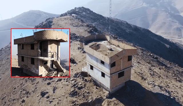 Esta casa abandonada cuenta con una azotea en el que se alza una antena. Foto: composición LR/YouTube/Marko TK Esta casa abandonada cuenta con una azotea en el que se alza una antena. Foto: composición LR/YouTube/Marko TK