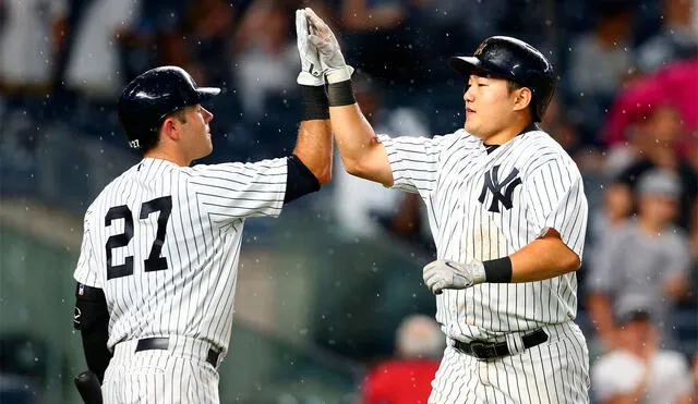 Ji-Man Choi conectó un jonrón de dos carreras en su primer juego con los Yankees. Foto: AFP Ji-Man Choi conectó un jonrón de dos carreras en su primer juego con los Yankees. Foto: AFP