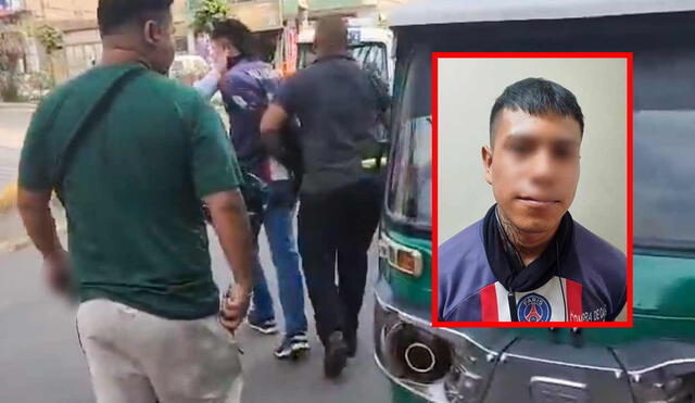 El sujeto conocido como 'El Diablo' se dedicaría a extorsionar a mototaxistas en Huaycán. Foto: composición LR/PNP