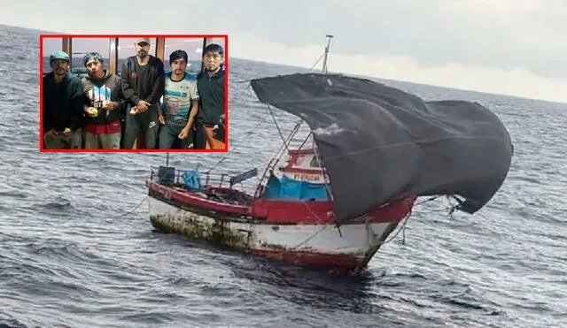 Los familiares esperan las coordinaciones para poder traer de vuelta a los pescadores que estuvieron perdidos más de 50 días. Foto: Composición LR Los familiares esperan las coordinaciones para poder traer de vuelta a los pescadores que estuvieron perdidos más de 50 días. Foto: Composición LR