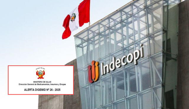 Mediante el código de alerta A4062, Indecopi anunció el retiro del medicamento del mercado peruano. Foto: composición LR/Indecopi Mediante el código de alerta A4062, Indecopi anunció el retiro del medicamento del mercado peruano. Foto: composición LR/Indecopi