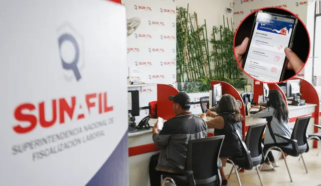 Trabajadores formales pueden hacer denuncias laborales a través de esta herramienta digital de Sunafil. Foto: composición LR/Andina/Sunafil Trabajadores formales pueden hacer denuncias laborales a través de esta herramienta digital de Sunafil. Foto: composición LR/Andina/Sunafil
