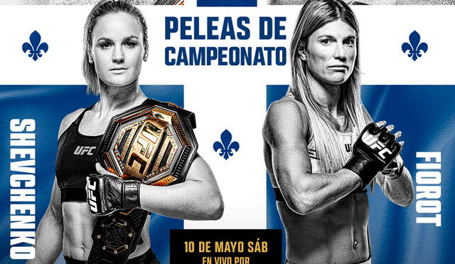Valentina Shevchenko y Manon Fiorot protagonizarán la pelea co-estelar. Foto: UFC Valentina Shevchenko y Manon Fiorot protagonizarán la pelea co-estelar. Foto: UFC