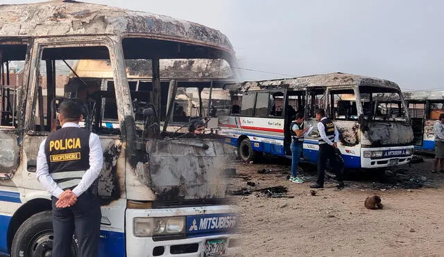 El propietario de los buses aseguró que no es la primera vez que son víctimas de ataques extorsivos. Foto: Kevinn García El propietario de los buses aseguró que no es la primera vez que son víctimas de ataques extorsivos. Foto: Kevinn García