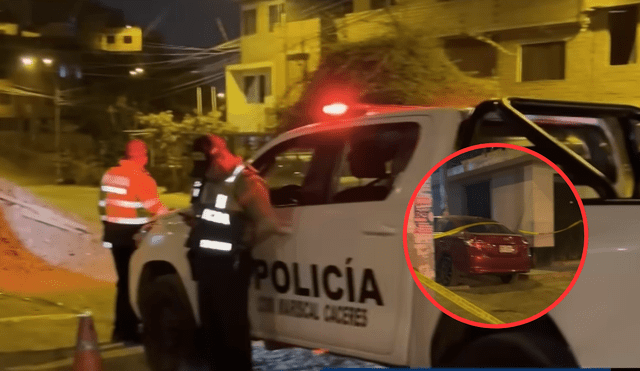 Sicarios asesinan a un persona en plena vía pública. Foto: composición LR / captura Panamericana Sicarios asesinan a un persona en plena vía pública. Foto: composición LR / captura Panamericana