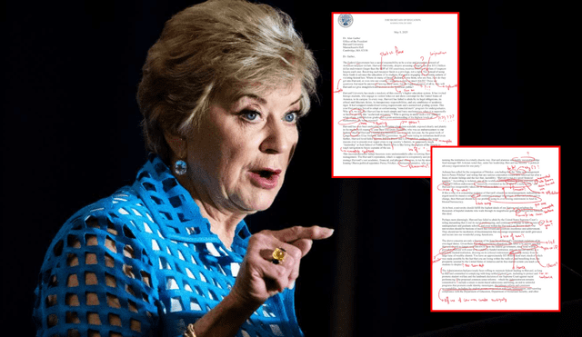 Según el alumno del MIT, la carta que envió Linda McMahon a Harvard tenía errores gramaticales. Foto: composición LR/The Nation/X Según el alumno del MIT, la carta que envió Linda McMahon a Harvard tenía errores gramaticales. Foto: composición LR/The Nation/X