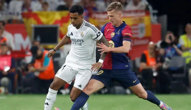 Barcelona vviene de ganar 3-2 a Real Madrid por la final de la Copa del Rey. Foto: AFP Barcelona vviene de ganar 3-2 a Real Madrid por la final de la Copa del Rey. Foto: AFP