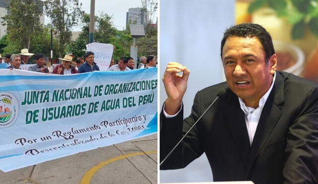 Gremios agrarios y Junta de Usuarios de Agua saldrán a las calles para pedir la salida del ministro Manero. Foto: composición LR/Andina Gremios agrarios y Junta de Usuarios de Agua saldrán a las calles para pedir la salida del ministro Manero. Foto: composición LR/Andina