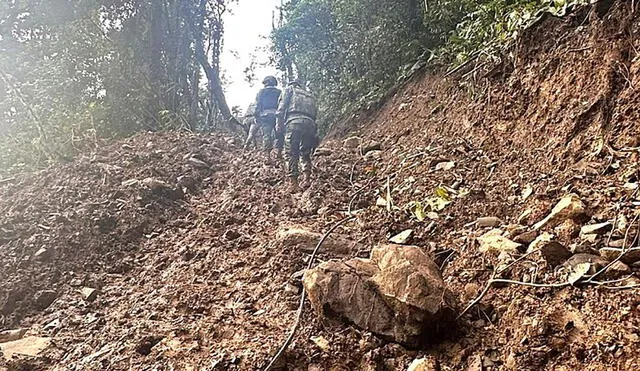 Los militares ecuatorianos fueron atacados con material explosivo. Foto: Ejército de Ecuador.