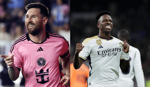 La camiseta de Lionel Messi con el Inter Miami tiene un precio de 194,99 dólares, mientras que la de Vinicius Jr. con el Real Madrid muestra una diferencia notable. Foto: composición LR/ Agencias La camiseta de Lionel Messi con el Inter Miami tiene un precio de 194,99 dólares, mientras que la de Vinicius Jr. con el Real Madrid muestra una diferencia notable. Foto: composición LR/ Agencias