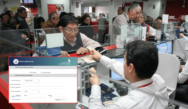 Para realizar el cambio de banco, los jubilados deben acceder al portal web oficial de la ONP. Foto: composición LR/Andina/ONP Para realizar el cambio de banco, los jubilados deben acceder al portal web oficial de la ONP. Foto: composición LR/Andina/ONP
