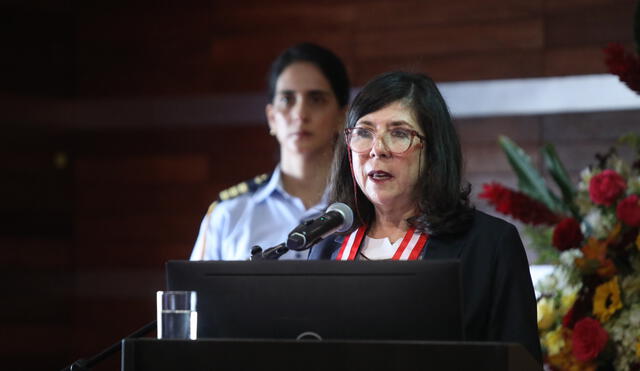 La presidenta del Poder Judicial, Janet Tello Gilardi, no respalda la nueva ley de extinción de dominio. Foto: Poder Judicial. La presidenta del Poder Judicial, Janet Tello Gilardi, no respalda la nueva ley de extinción de dominio. Foto: Poder Judicial.