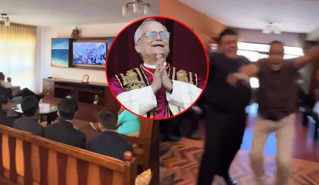 De Chiclayo al Vaticano. Miembros de la Diócesis de Chiclayo estallaron de la emoción. Foto: composición LR/ TikTok De Chiclayo al Vaticano. Miembros de la Diócesis de Chiclayo estallaron de la emoción. Foto: composición LR/ TikTok