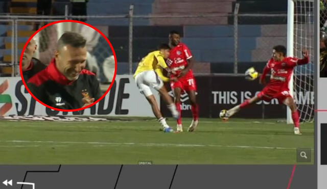 Walter Ribonetto explotó tras el penal no cobrado a Melgar en contra de Cienciano. Foto: captura/L1 Max Walter Ribonetto explotó tras el penal no cobrado a Melgar en contra de Cienciano. Foto: captura/L1 Max