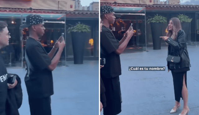 Jóvenes le pidieron al joven estrella del Barcelona, Lamine Yamal, que les tomara una foto. Foto: composición LR/TikTok Jóvenes le pidieron al joven estrella del Barcelona, Lamine Yamal, que les tomara una foto. Foto: composición LR/TikTok