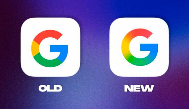 Los colores en el nuevo logo de Google no están divididos. Los colores en el nuevo logo de Google no están divididos.