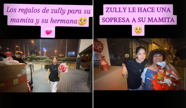 Zully impacta en redes al mostrar los costosos regalos que dio a su madre y hermana: "Tiene 18 años, pero ayuda económicamente a su familia". Foto: CapturaTikTokZully. Zully impacta en redes al mostrar los costosos regalos que dio a su madre y hermana: "Tiene 18 años, pero ayuda económicamente a su familia". Foto: CapturaTikTokZully.