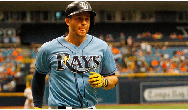 Evan Longoria jugó diez temporadas con los Tampa Bay Rays. Evan Longoria jugó diez temporadas con los Tampa Bay Rays.