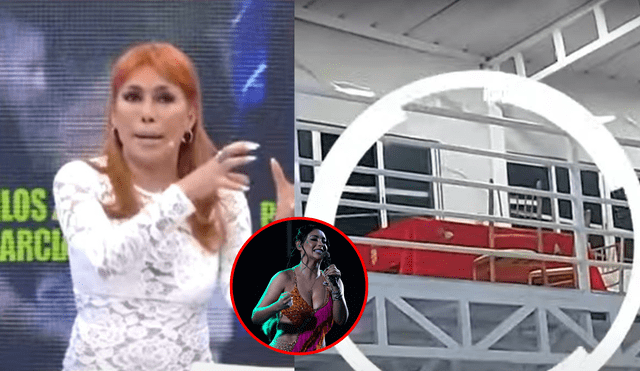 Show semivacío de Pamela Franco en Trujillo desata burla de Magaly Medina: "Hace falta su chato para levantar el evento". Foto: captura de pantalla/ATV/Instagram/Pamela Franco Show semivacío de Pamela Franco en Trujillo desata burla de Magaly Medina: "Hace falta su chato para levantar el evento". Foto: captura de pantalla/ATV/Instagram/Pamela Franco