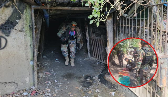 Hallan explosivos y armamento en mina 'Galindo' durante operativo del Comando Unificado Pataz. Foto: composición LR. Hallan explosivos y armamento en mina 'Galindo' durante operativo del Comando Unificado Pataz. Foto: composición LR.