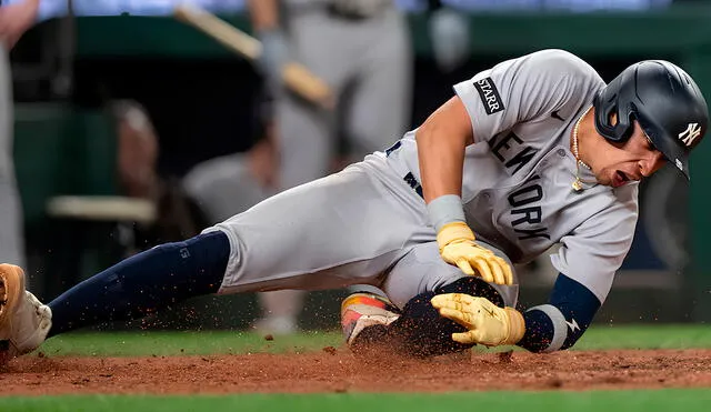 Venezolano Oswaldo Cabrera se lesionó durante juego entre Yankees vs. Mariners (11-5) por la MLB 2025. Venezolano Oswaldo Cabrera se lesionó durante juego entre Yankees vs. Mariners (11-5) por la MLB 2025.