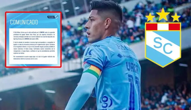 Ramiro Vaca jugó ante Sporting Cristal por la Copa Libertadores y fue separado del plantel de Bolívar. Foto: composición GLR Ramiro Vaca jugó ante Sporting Cristal por la Copa Libertadores y fue separado del plantel de Bolívar. Foto: composición GLR