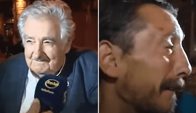 José Mujica fue una figura pública muy cercana al pueblo y en aquella ocasión ayudó a un indigente en plena entrevista con los medios. Foto: composición LR/YouTube José Mujica fue una figura pública muy cercana al pueblo y en aquella ocasión ayudó a un indigente en plena entrevista con los medios. Foto: composición LR/YouTube