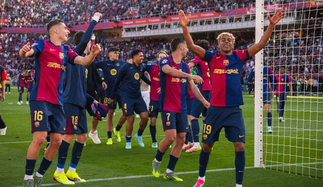 El equipo azulgrana lidera la tabla de posiciones de LaLiga con 82 puntos. Foto: FC Barcelona El equipo azulgrana lidera la tabla de posiciones de LaLiga con 82 puntos. Foto: FC Barcelona