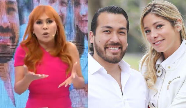 Magaly arremetió contra Sofía Franco por no aclarar su relación con Álvaro Paz de la Barra. Foto: Composición LR/ATV/difusión Magaly arremetió contra Sofía Franco por no aclarar su relación con Álvaro Paz de la Barra. Foto: Composición LR/ATV/difusión