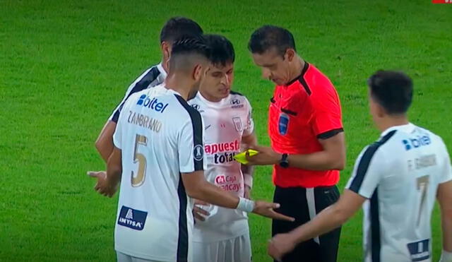 Carlos Zambrano sumó su segunda expulsión en la fase de grupos de la Copa Libertadores. Foto: captura/ESPN
