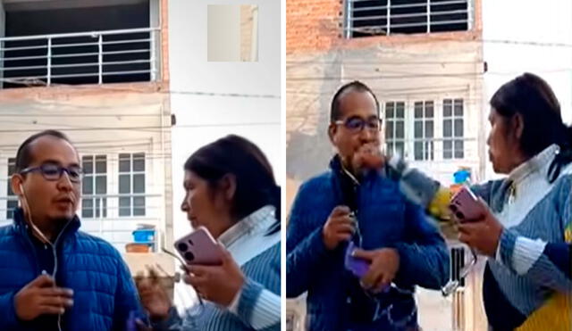 La enfurecida mujer arremetió contra el reportero e incluso lo golpeó con el fin de defender a su hija. Foto: composición LR/ TikTok/ Latina Noticias La enfurecida mujer arremetió contra el reportero e incluso lo golpeó con el fin de defender a su hija. Foto: composición LR/ TikTok/ Latina Noticias