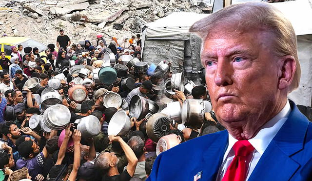 Donald Trump confirmó que su administración observa de cerca los acontecimientos en Gaza. Foto: AP/Composición LR. Donald Trump confirmó que su administración observa de cerca los acontecimientos en Gaza. Foto: AP/Composición LR.