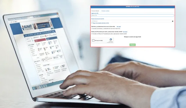 La clave SOL de Sunat permite acceder a los servicios virtuales del ente regulador en 2025. Foto: composición LR/Sunat La clave SOL de Sunat permite acceder a los servicios virtuales del ente regulador en 2025. Foto: composición LR/Sunat