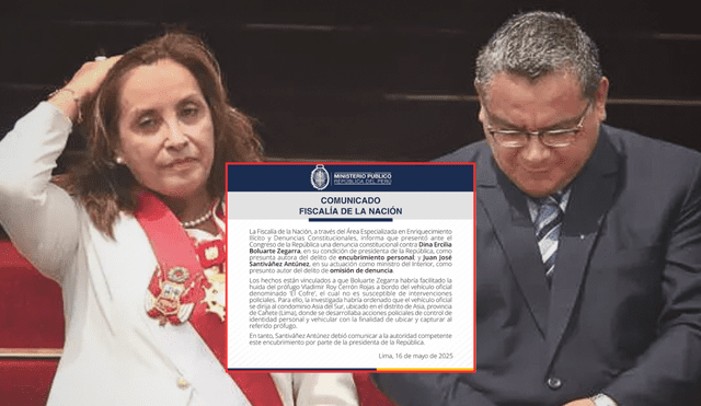 Dina Boluarte y Juan José Santiváñez son denunciados constitucionalmente | Composición: LR. Dina Boluarte y Juan José Santiváñez son denunciados constitucionalmente | Composición: LR.