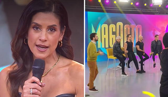 María Pía deio detalles de como la producción fue sorprendida horas antes del programa. Foto: composición LR/ América TV/ TikTok