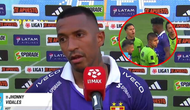 Jhonny Vidales llegó a los 12 goles en el Torneo Apertura con la camiseta de ADT Tarma. Foto: captura/L1 Max Jhonny Vidales llegó a los 12 goles en el Torneo Apertura con la camiseta de ADT Tarma. Foto: captura/L1 Max