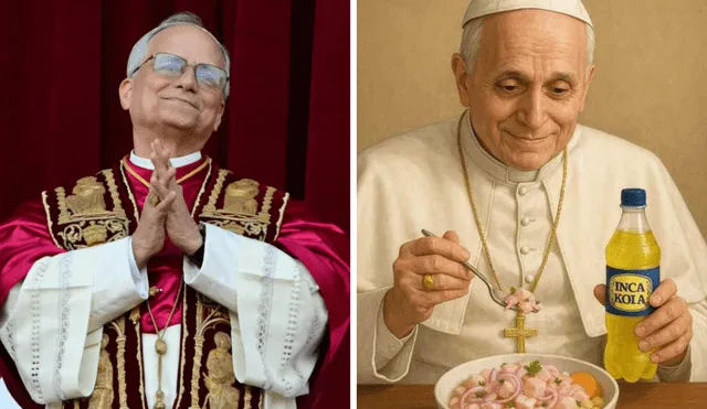 Algunos de los memes sobre el papa Robert Prevost por tener nacionalidad peruana Foto: X / Composición LR