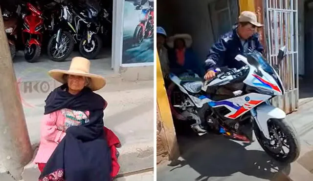 La adulta mayor espera que con la devolución de la motocicleta pueda recuperar su dinero. Foto: composición LR/ TikTok / @alternativanoticias_hco La adulta mayor espera que con la devolución de la motocicleta pueda recuperar su dinero. Foto: composición LR/ TikTok / @alternativanoticias_hco
