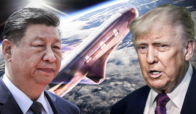 China vincula el portaaviones orbital de EE. UU. con la política espacial de Trump y alerta a Xi Jinping sobre un posible conflicto en órbita. Foto: composición LR/AFP