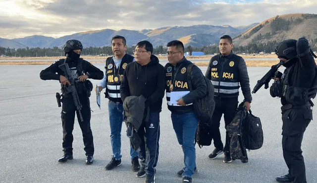 José Bendezú fue capturado el 15 de junio en Huancayo por orden de la Corte Suprema de Justicia Foto: Dircocor PNP.
