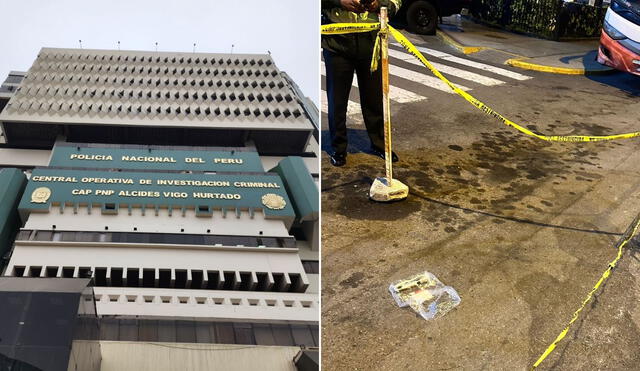 Artefacto explosivo dejado cerca de la Dirección de Investigación Criminal en Lima.