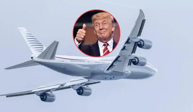 Trump aceptó el Boeing 747 que le obsequió Qatar. Trump aceptó el Boeing 747 que le obsequió Qatar.
